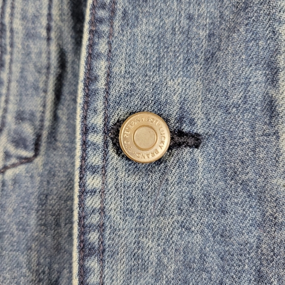 LUCKY BRAND x REMADE Waisted Trucker deconstructed distressed denim jacket - Picture 7 of 13